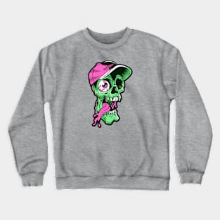 Zombie Baseball Player Crewneck Sweatshirt